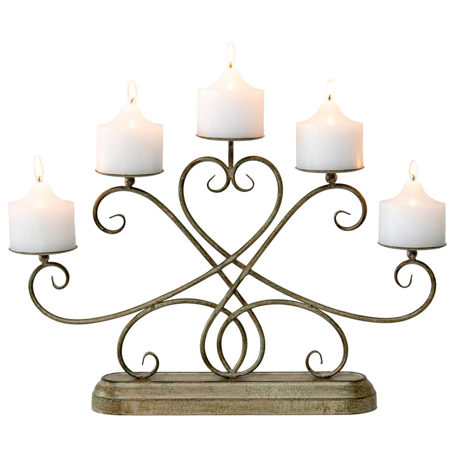 Ornate Fleur Candelabra Centerpiece 51x75x32cm Dropship Order 