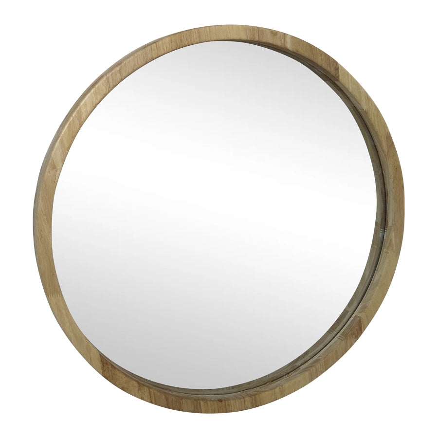 60cm Scandinavian Nordic Style Round Wall Mirror 60x3.5x60cm