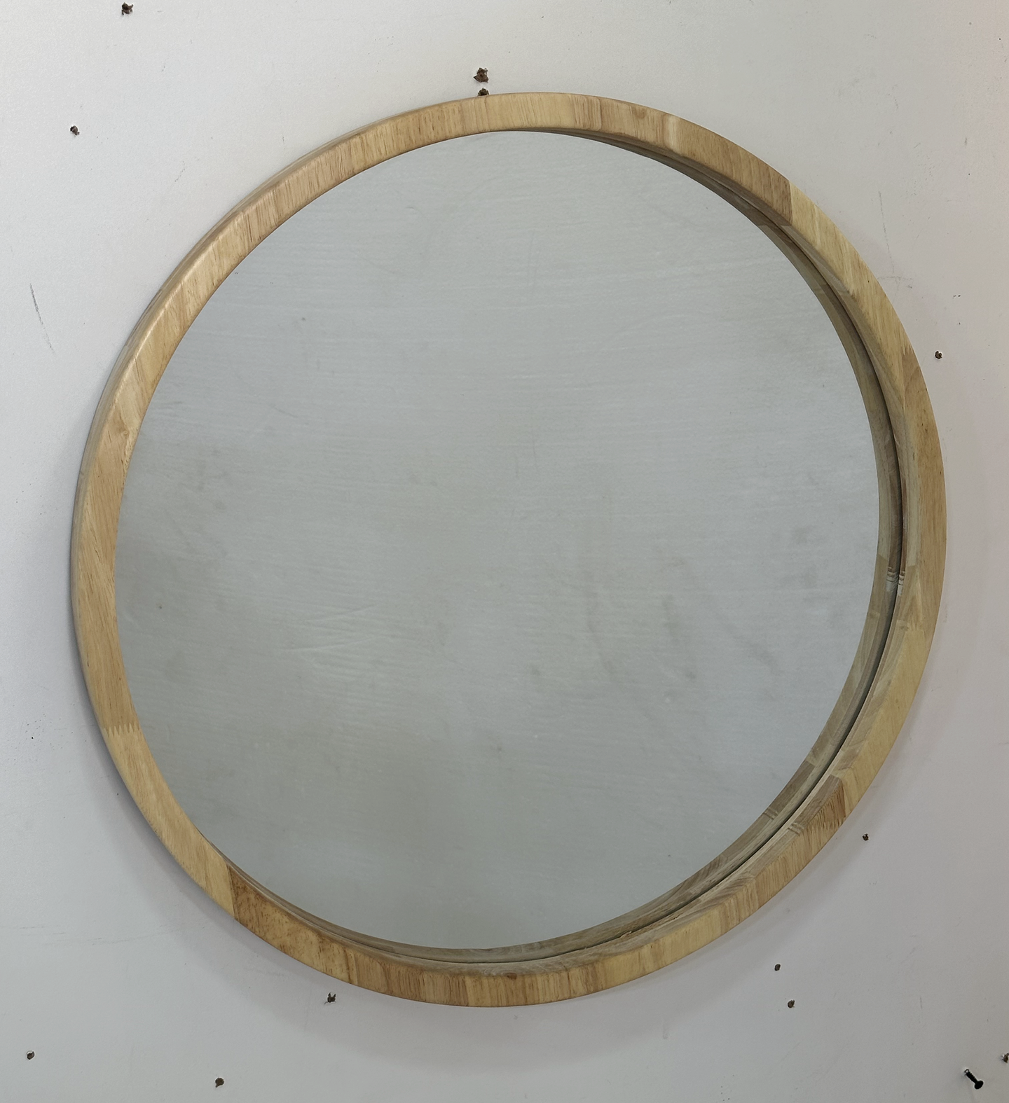 60cm Scandinavian Nordic Style Round Wall Mirror 60x3.5x60cm