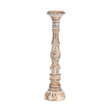 Load image into Gallery viewer, X-Tall Hand-Carved Embellished Pillar Candleholder 50cm
