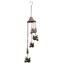 Load image into Gallery viewer, Cast-Iron Hanging Spiral Birds Chime 13.5x84cm
