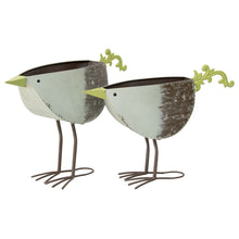 Load image into Gallery viewer, Set/2 Nested Green Bird Planters / Storage 49.5x13.5x36.5/45x15x39cm
