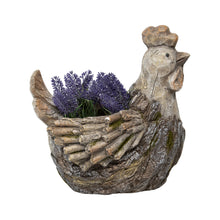 Load image into Gallery viewer, Rustic Rooster Planter w/Hole &amp; Plug 30x25x32cm
