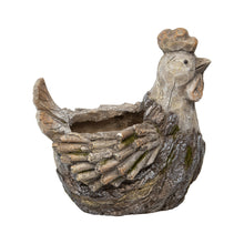 Load image into Gallery viewer, Rustic Rooster Planter w/Hole &amp; Plug 30x25x32cm
