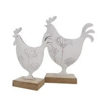 Load image into Gallery viewer, Set/2 Dad &amp; Son French Country Roosters on Base 14x4.5x19/10.5x4x14.5cm
