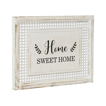 Load image into Gallery viewer, Hamptons Style &#39;Home Sweet Home&#39; Wall Art 40x2.5x30cm
